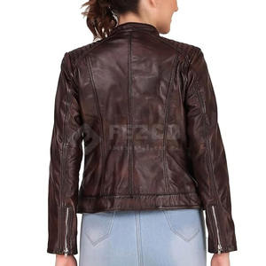 Meilleure vente en plein air veste en cuir de haute qualité pour femmes Logo personnalisé respirant tricoté saison d'hiver Logo avant Position - Product Image 3