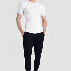 Custom <b>Shirt</b> Half Sleeve <b>Compression</b> <b>Shirts</b> MMA Rash Guard Breathable Quick Drying <b>Men</b> Fitness Gym Bodysuit Spandex Nylon - Product Image 4