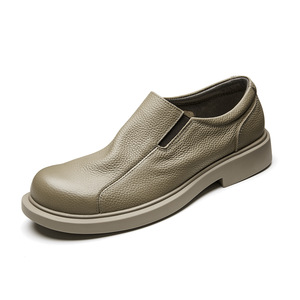 Chaussures Oxford en cuir de vachette pleine fleur avec talon amorti et design antidérapant, chaussures habillées pour hommes, chaussures en cuir - Product Image 1