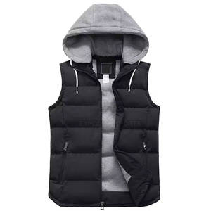 Chaqueta de Burbuja sin Mangas con Capucha para Hombre, Diseño Único, Lavable, Impermeable, Transpirable, Ecológica, de Poliéster/Nailon - Product Image 1