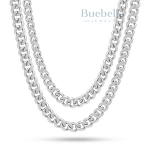 JOYAS BUEBELLA 18K Chapado en oro S925 Plata 8mm Moissanite Hip Hop Collar Cadena cubana Joyería de rock fino para hombres Fiesta - Product Image 5