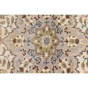 Turkish Accent Rug 3.7x6 ft, <b>Red</b> Ikat Vintage <b>Wool</b> Rug - Product Image 5