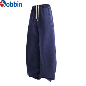 Pantalons de survêtement épais et chauds de qualité supérieure, lavés à l'acide, surdimensionnés, avec logo personnalisé, tissu polaire personnalisé, style toile - Product Image 2