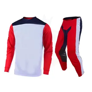Diseño personalizado Unisex Motocross Trajes Motocicleta Auto Racing Wear Transpirable Durable Riding Set Sublimación Imprimir - Product Image 5