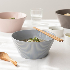 Vize ชามก๋วยเตี๋ยวเซรามิกและสี Beigy สีกากีสีชมพูสีฟ้าเข้มสีเขียวอ่อนสำหรับการจัดเก็บข้าวก๋วยเตี๋ยวผัก - Product Image 2