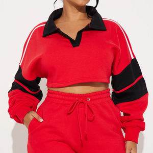 Ensemble de survêtement deux pièces en molleton doux et confortable pour femme, coupe décontractée, collection 2026, prix usine - Product Image 6