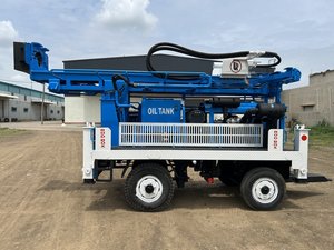 Foreuse DTH montée sur chariot hydraulique de qualité supérieure 250m de profondeur 6 à 12 pouces de diamètre d'alésage usine de fournisseur OEM en gros - Product Image 3