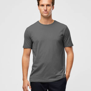 Vêtements de sport personnalisés T-shirt unisexe à manches courtes en coton T-shirt ample de couleur unie - Product Image 4