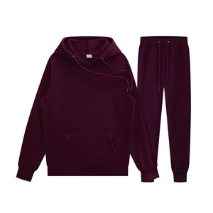 Ensemble de survêtement unisexe gris à capuche, manches longues, couleur unie, sweat-shirt décontracté et pantalon à cordon de serrage, vêtements d'automne - Product Image 5