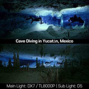 ZeroBeam DX7 Rechargeable Waterproof 12W LED Aluminum Alloy Torch 11000 Lumens Long Beam Outdoor Diving Light - Product Image 5