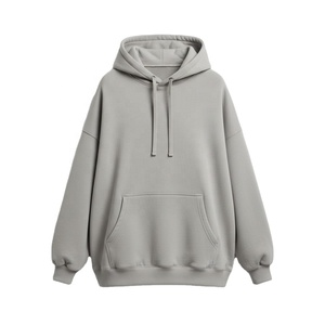 Sweat à capuche décontracté pour homme, coupe régulière, tricoté 100% coton, écologique, avec fermeture éclair, en molleton 400g, imprimé avec logo personnalisé, collection automne - Product Image 1