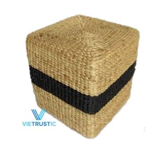 Hot Top Produit Seagrass Jacinthe D'eau Ottoman Chaise Pouf Pouf de Rangement Durable Tissé À La Main Meubles De Salon - Product Image 3