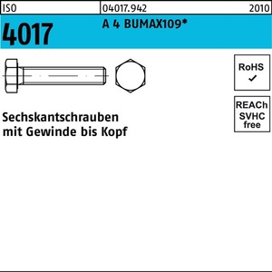 Perno Hexagonal ISO 4017 VG M10x30 A4 BUMAX109, 50 Piezas de BUFAB - Product Image 1