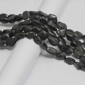 Beadsnfashion Tumble Black <b>Onyx</b> Stone Beads 14-19 mm for DIY Jewelry <b>Bracelet</b> Necklace Earrings Making - Product Image 3
