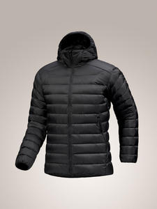 Vêtements d'extérieur de luxe pour hommes Doudoune Ultra légère à capuche pour temps froid Veste coupe-vent respirante avec logo personnalisé - Product Image 3