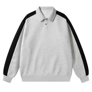 Sudadera Personalizada de Estilo Casual Urbano, de Algodón y Poliéster, con Forro Polar, Hombros Caídos, Cuello Polo, para Hombre, Sudadera Básica con Capucha, OEM 2026 - Product Image 1