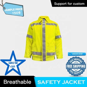 Chaqueta de Seguridad Impermeable de Alta Visibilidad TriPro Sports ANSI Clase 2 con Forro Polar Reflectante, Talla 5XL, para Construcción, Carreteras y Uso Invernal - Product Image 6
