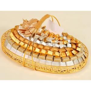 Plateau à chocolat en métal plaqué or Présentoir à chocolat pour restaurant d'hôtel Plateau de service pour mariages ou occasions spéciales - Product Image 5