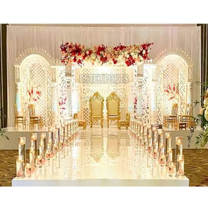 Mandap Marroquí para Bodas al Aire Libre, Estructura de Metal con Tallado a Mano y Corte Láser, Decoración para Eventos en Australia - Product Image 5