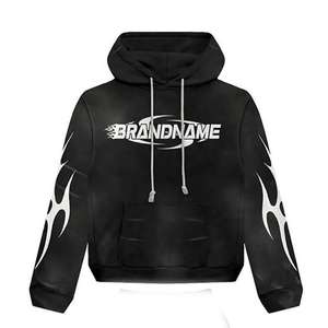 Al por mayor Chándales con capucha transpirables de invierno para hombre, de alta calidad, personalizados, oversize, con cremallera completa, 100% algodón polar, estilo urbano - Product Image 6