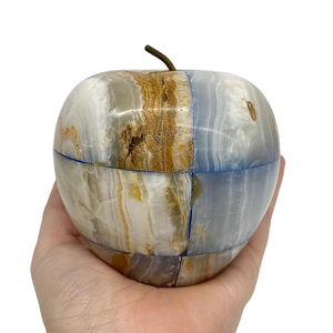 Prensapapeles de Ónix con Diseño de Patchwork, Prensapapeles de Ónix Vintage, Prensapapeles de Piedra de Ónix con Diseño de Patchwork - Product Image 5