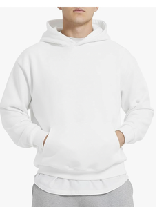 Custom Logo Bangladesh Factory Direct Wholesale Men's Hoodie Plain Dyed <b>Fabric</b> Premium Solid Color Heavyweight Warm Comfortable - Product Image 5