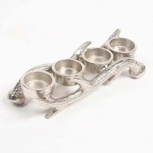 เชิงเทียนไม้อาคาเซียสไตล์วินเทจสำหรับตกแต่งแกนกลางโต๊ะเชิงเทียนไม้มะม่วงสำหรับงานแต่งงาน - Product Image 6