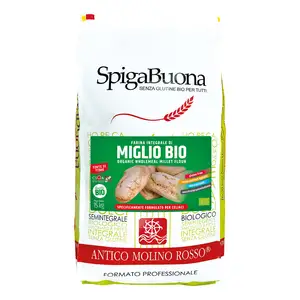 高品质意大利制造有机全麦小米无麸质面粉用于面包有益健康15公斤