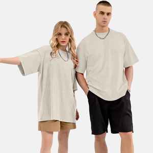 เสื้อยืดคอกลมแขนสั้นทรงสตรีทสไตล์ผ้าคอตตอน/โพลีเอสเตอร์ผสมเนื้อหนัก ซักกรด ระบายอากาศได้ดี สำหรับผู้ชาย  ผลิตตามสั่งจากโรงงาน - Product Image 5