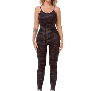 Combinaison de saut de nouveau style vente en gros de vêtements de fitness pour femmes logo personnalisé combinaison de saut vente à chaud combinaison de saut à manches courtes - Product Image 1