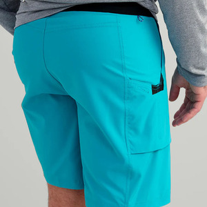 Shorts de Playa para Hombre, Color Turquesa Sólido, con Cierre de Cordón y Bolsillos, Secado Rápido, Estilo Bermuda Casual - Product Image 5