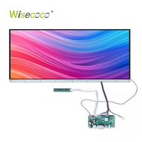 Pantalla LCD de Barra Ultra Ancha de 29 Pulgadas, 2560x1080, Interfaz LVDS, Brillo de 300 Nits, para Panel de Publicidad Comercial