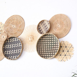 Súper producto, decoración de pared de ratán con estilo único y cesta Bohemia, tapices de pared para salas de estar, tapices de pared redondos - Product Image 2