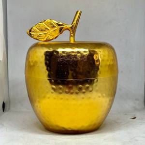 Brass Plated with <b>Black</b> <b>Shade</b> Finish High Quality Candle Jar <b>Metal</b> Best Selling Table Top Candle Making Vessel - Product Image 6