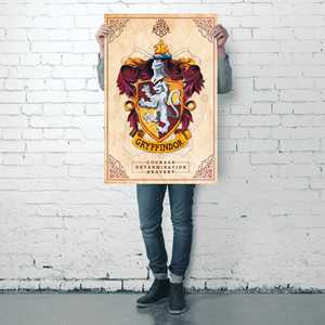โปสเตอร์ติดผนังแฮร์รี่ พอตเตอร์ ลายตราสัญลักษณ์กริฟฟินดอร์ - Product Image 1