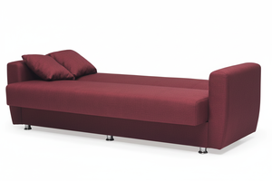 Ensemble de canapé-lit de style européen convertible, extensible, avec rangement, cadre en bois massif, revêtement en tissu, mécanisme clic-clac - Écologique - Product Image 4