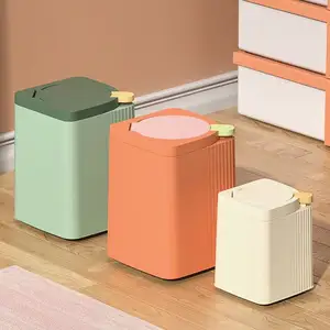Hot Sale Kitchen Garbage household cleaning tools rubbish bin Container Basket Living Room Trash Bin With Lid Desktop Trash Can