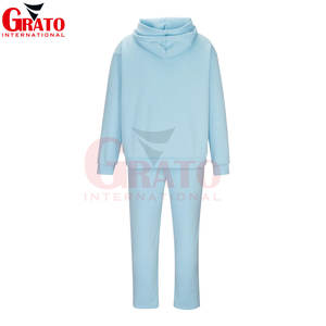 Ensemble de survêtement unisexe décontracté pour l'hiver, 100% coton, écologique, grande taille, 2 pièces, pantalon de survêtement et sweat-shirt, réversible - Product Image 6