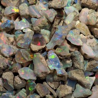 Opale de feu Welo d'Éthiopie 100% naturelle blanche, taille radiant, brute, certifiée par un tiers, haute qualité, 1-10 carats, pour la fabrication de bijoux