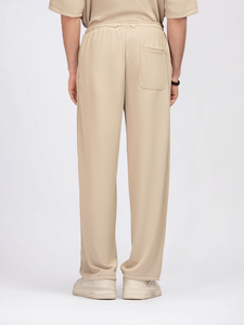 Pantalons de survêtement larges pour hommes de haute qualité, molleton lourd, jogging, logo brodé personnalisé, pantalons de travail empilés - Product Image 4