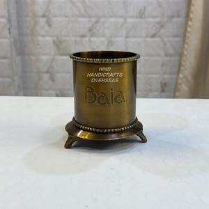 Pot à bougie métallique de qualité supérieure avec taille et design personnalisés en métal laiton de haute qualité pour la décoration intérieure d'Inde - Product Image 6