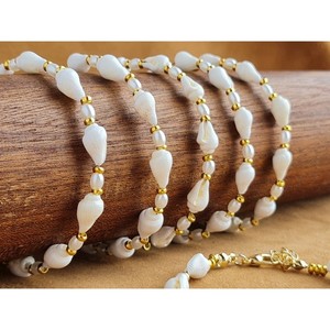 Fashionable Gold Plated <b>Beaded</b> <b>Bracelet</b> for Summer and Casual Wear Resale Perfect - Product Image 2