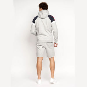 Ensembles de sweats à capuche pour hommes de la meilleure qualité Logo personnalisé 100% coton survêtement de jogging ensemble court de sweat à capuche deux pièces pour hommes ensemble court - Product Image 1