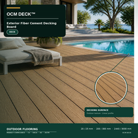 Panneaux muraux en fibro-ciment à texture cèdre horizontale 5/16x8.25 pouces, 4 pieds x 9 pieds, pour décoration de villa, conformes ASTM