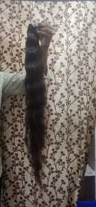 ผมต่อแบบเรมี่หยักศกสีดำขนาด32นิ้วผมมนุษย์ธรรมชาติ - Product Image 3