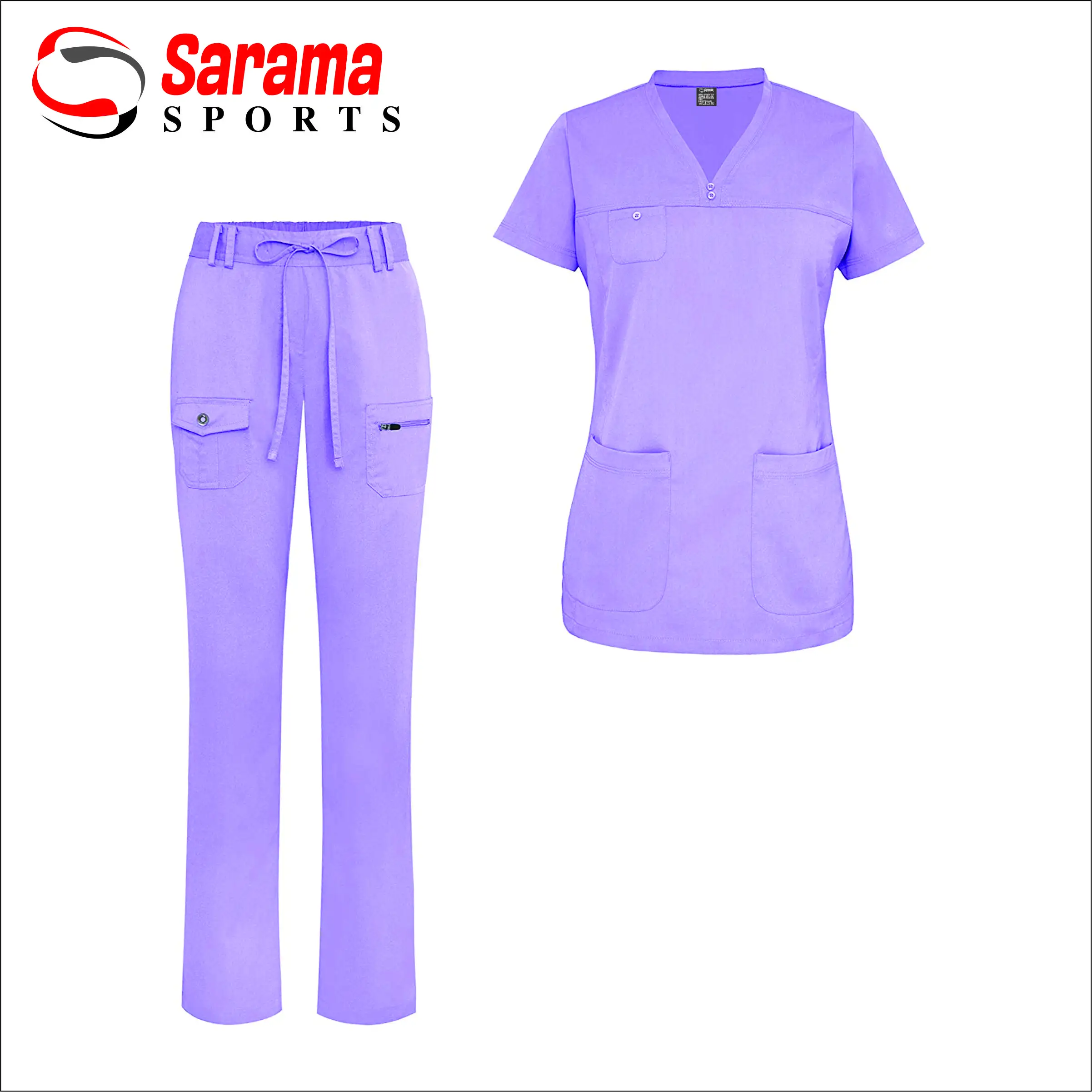 Whitetal Design Uniformes Women Joggers Set Medico Scrubs Uniforms Short/long Sleeve Men/women