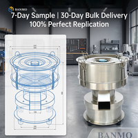 BANMO 2026 Kleines Edelstahl-Vibrationssieb mit Motorantrieb, Feinmaschiges Rotationssieb TB-830