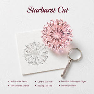 Jeulia Parallel Meet Bypass Pink Starburst Cut Engravable Fashion Engagement Ring - Product Image 5