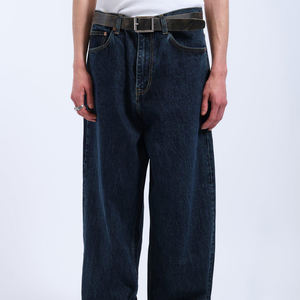 กางเกงยีนส์ทรงตรงขากว้างผู้ชาย ซิปหน้า สไตล์สตรีทแวร์ โอเวอร์ไซส์ ยูนิเซ็กส์ ทรงหลวมมาก ปักลายสไตล์ไฮสตรีท - Product Image 6