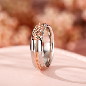 แหวนแฟชั่นผู้หญิงเงินสเตอร์ลิงดีไซน์ปมเชื่อมต่อตลอดกาล Jeulia - Product Image 6
